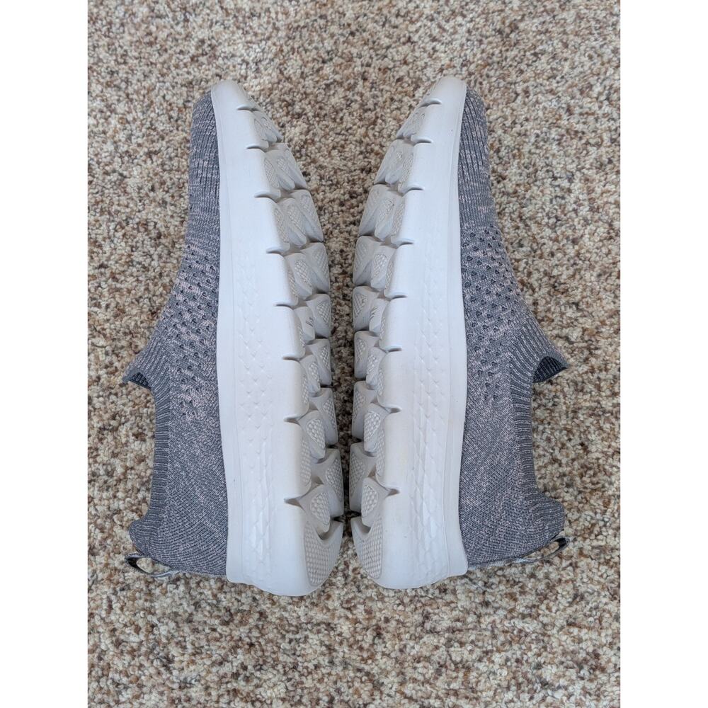 Skechers Air Cooled GOGA Mat Stretch Fit Slip-on Shoes Gray Knit Womens 8.5 - Picture 4 of 8